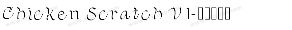 Chicken Scratch V1字体转换